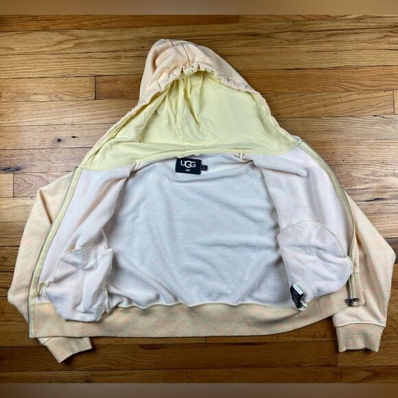 🪦 UGG RTW Womens Orange Full Zip Sweater Size M - Picture 4 of 10